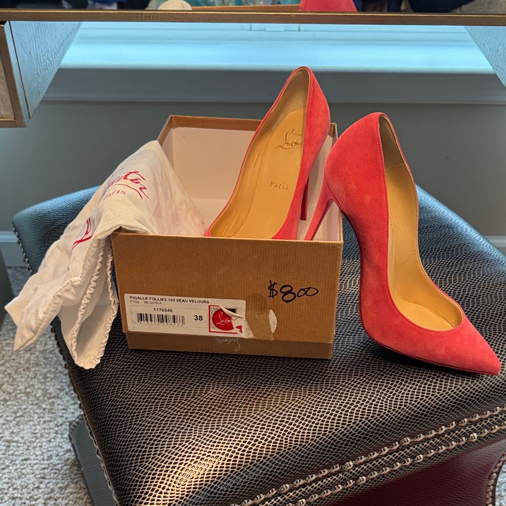 Christian Louboutin Coral Heels